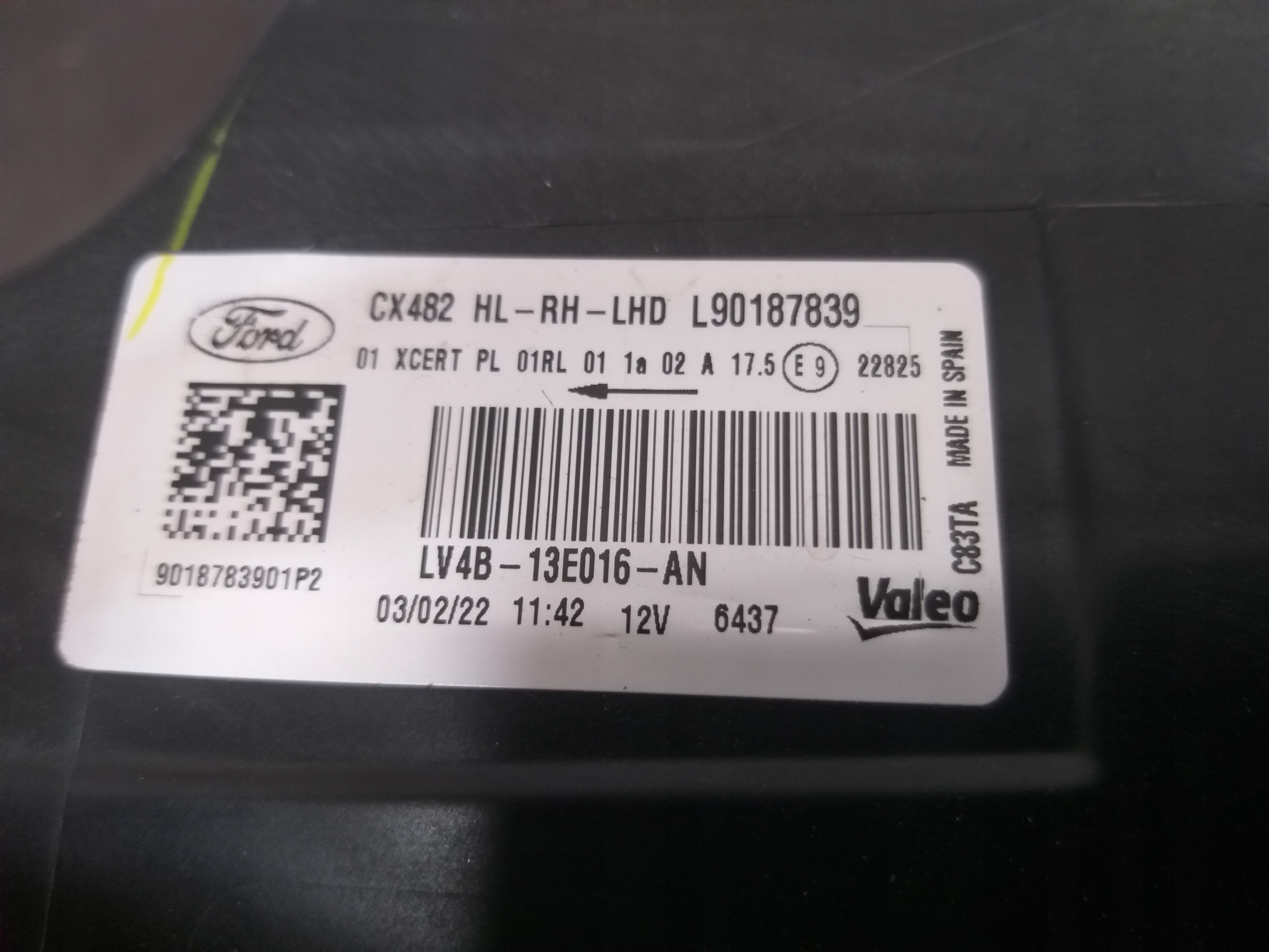 LIGHT FRONT RIGHT FORD KUGA MK3 FULL LED