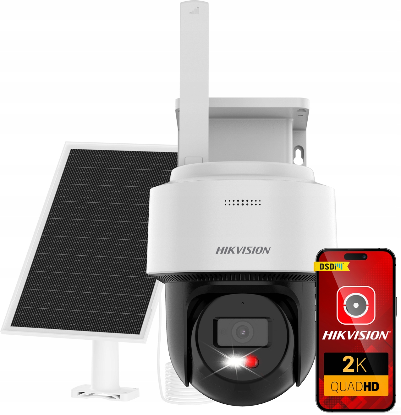 Otočná Ip kamera Lte 4G solárna DS-2CFSP4/4G 4MPx Hikvision Bat. 9000 mAh