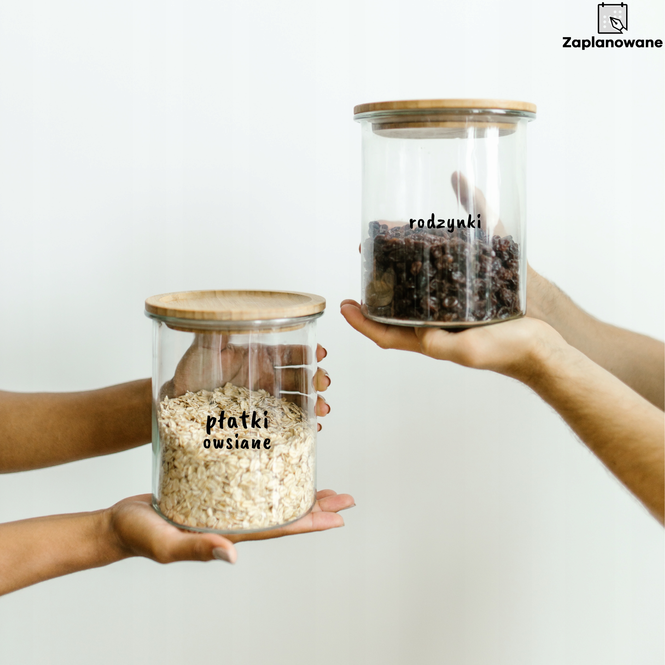 puste etykiety NAKLEJKI nalepki transparentne 30szt 6cm i marker czarny Marka Zaplanowane