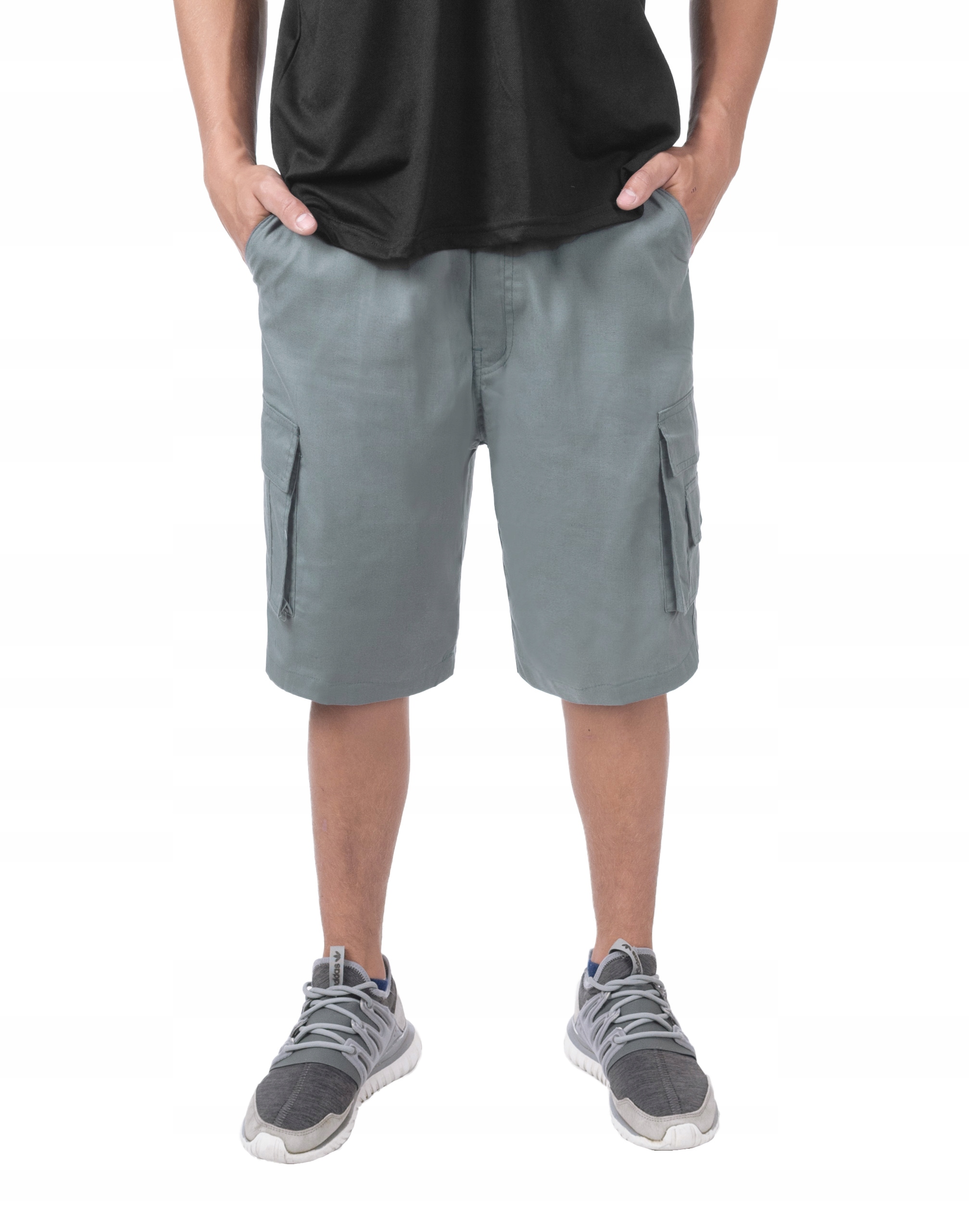 

Krótkie Spodenki Szorty Męskie Lato DS07 S stalowe