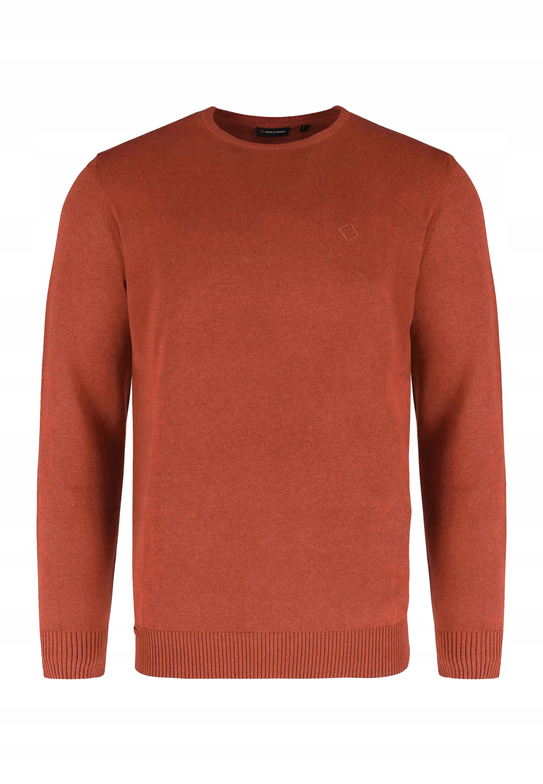 Pánský lehký bavlněný cihlový svetr Volcano S-rado XXL