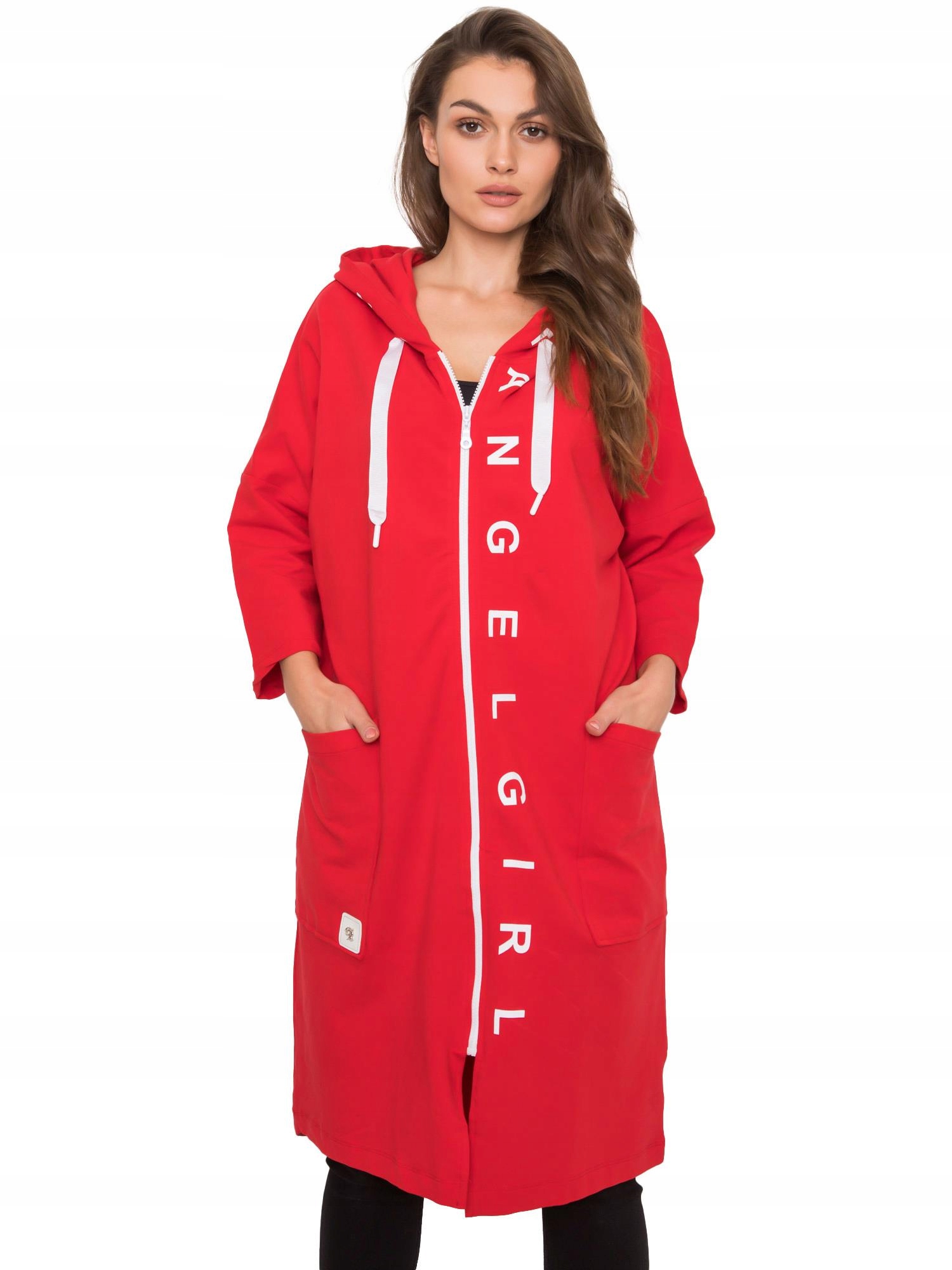

Bluza Damska z kapturem rozpinana bawełna - L/XL