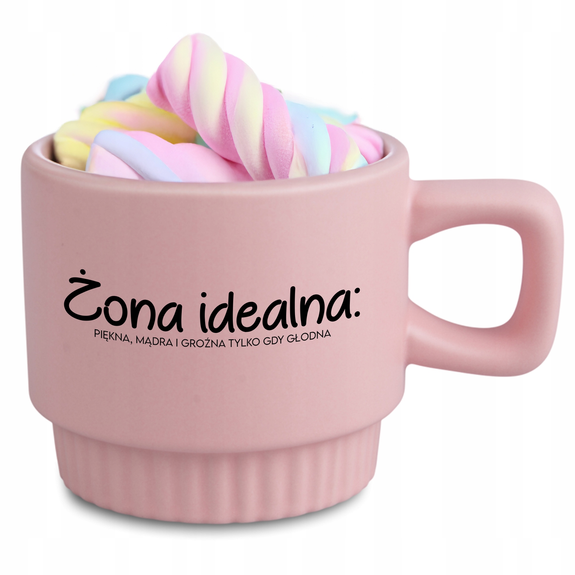 Hrnček Ryhovaný Ružový Na Každú Príležitosť, Manželka Ideálna Pre Zamilovaných Gift Mug