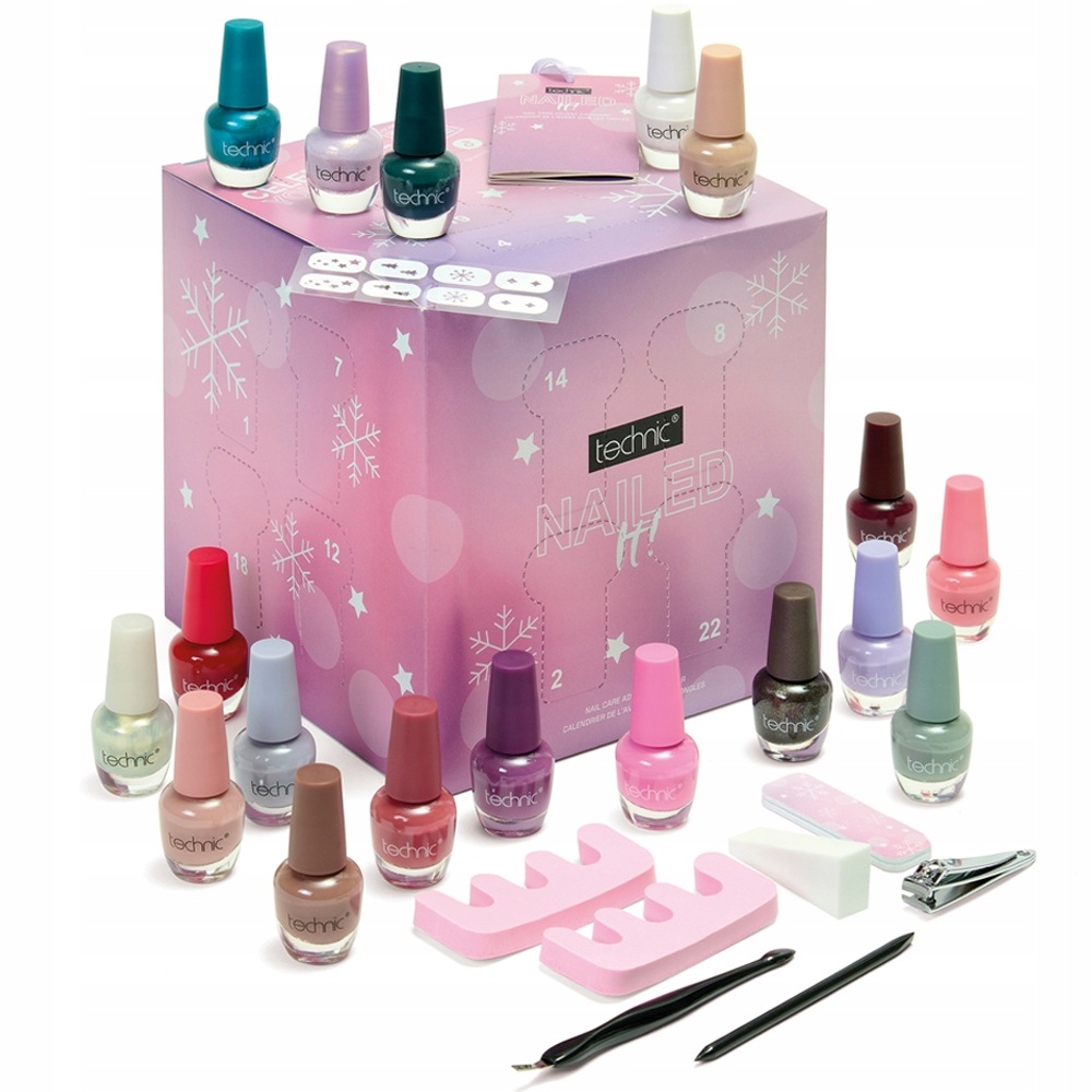 Technic Kalendarz Adwentowy Nail Care Lakiery Do Paznokci i Akcesoria