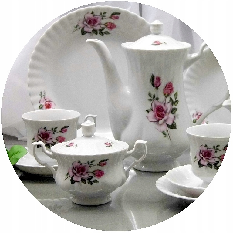 873 Iwona Serwis Kawowy 12/39 Chodzież Porcelana