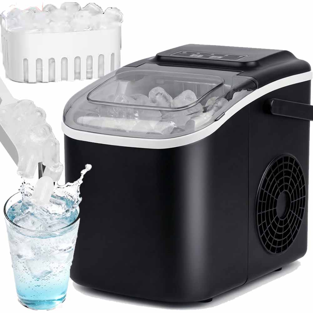 Výrobník ledu domácí stroj na kostky 12 kg 100 W expresní led 1.2 l