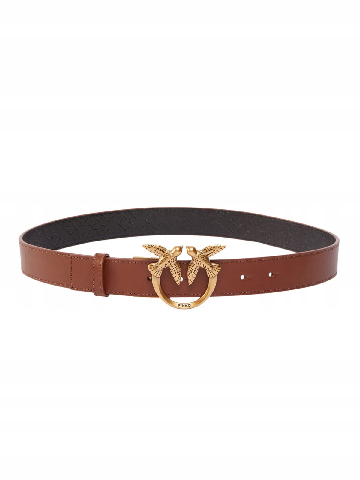 Pásek pásek Pinko Love Berry H3 Pltt 100125 A1Z6 hnědý černý Belt: Xs