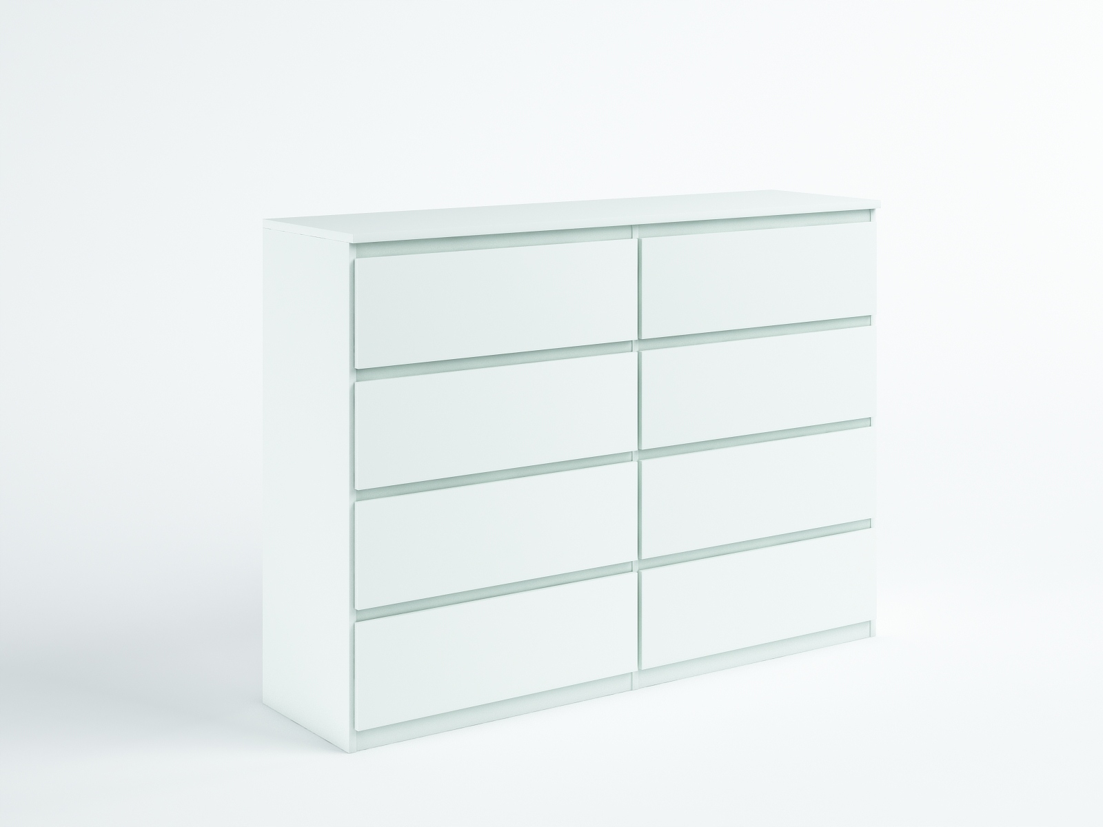 Komoda Nudo 120 cm do obývacího pokoje Ložnice Bílá