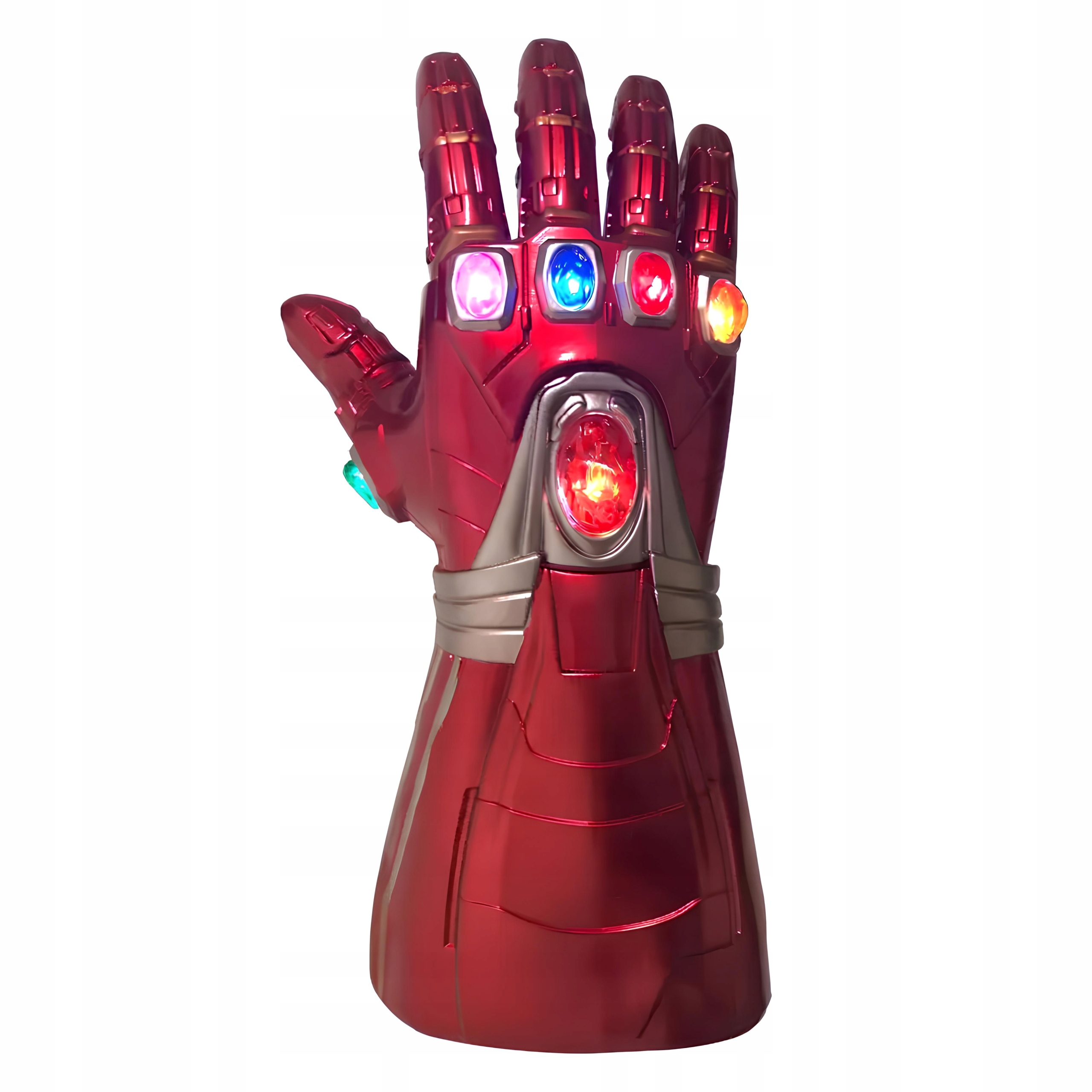 Svítící rukavice s výkonem superhrdiny 36 cm Led gadget pro cosplay a zábavu