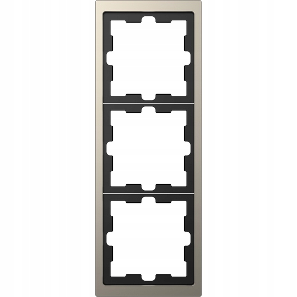 Schneider Electric 3-násobný rámik D-Life kovový nikel MTN4030-6550