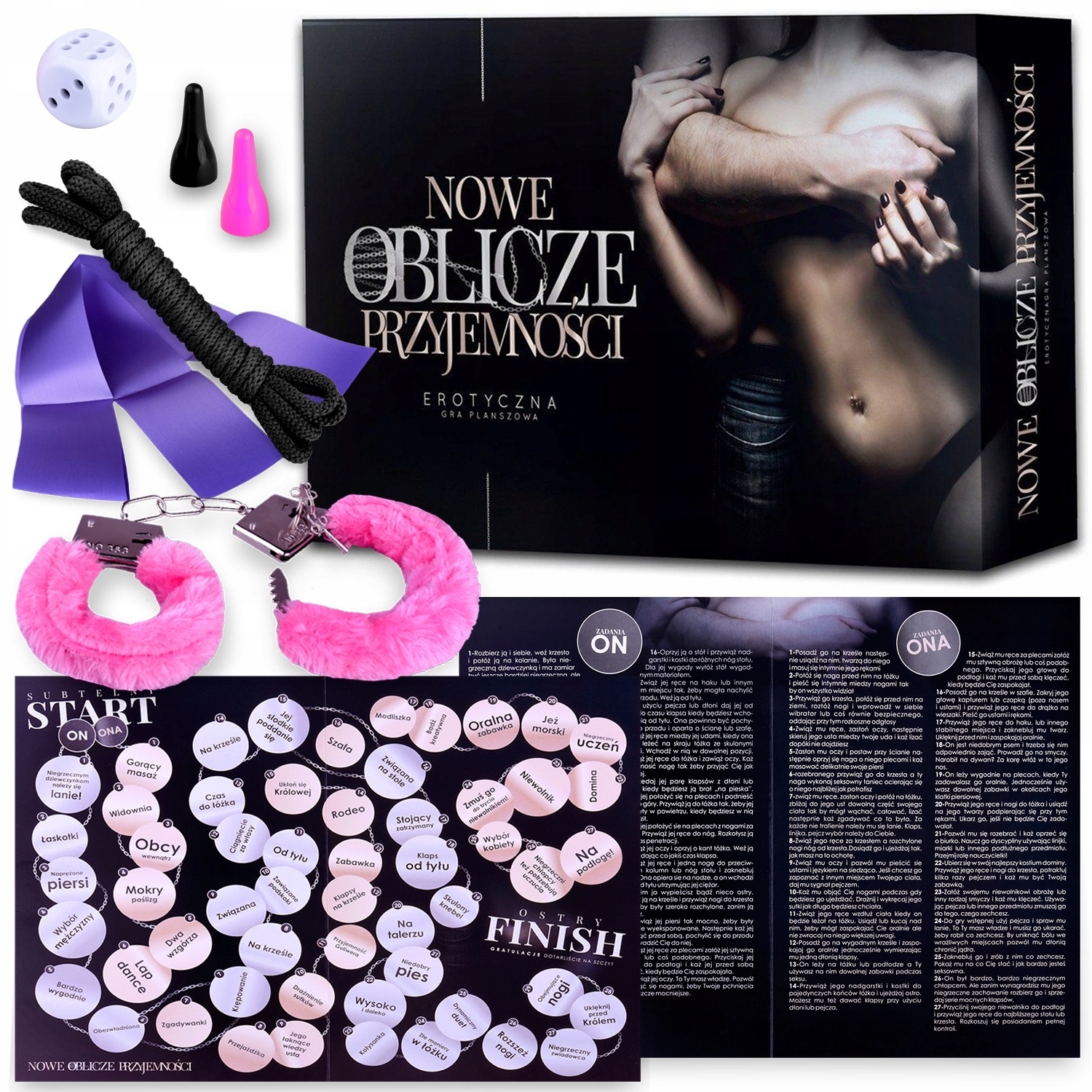 GRA EROTYCZNA NOWE OBLICZE PRZYJEMNOŚCI PLANSZOWA Typ Podstawa