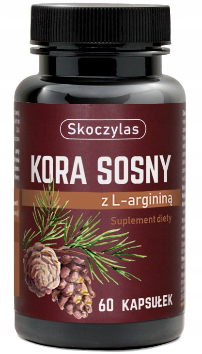 Skoczylas Kora Sosny z L-argininą Ekstrakt Arginina Opc 60kaps