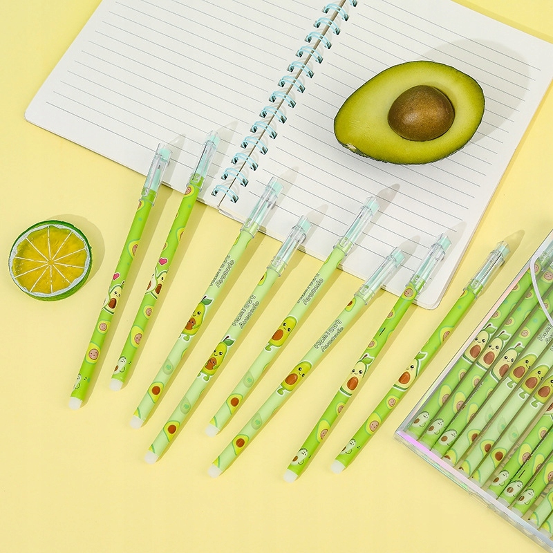 V2 CIENKOPIS AWOKADO DŁUGOPIS ŚCIERALNY Z GUMKĄ Kolor wkładu niebieski