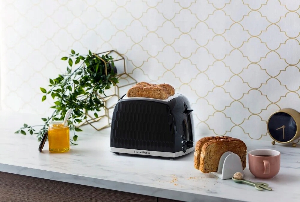 Toster RUSSELL HOBBS Honey Comb 26061-56 Czarny Sterowanie elektroniczne