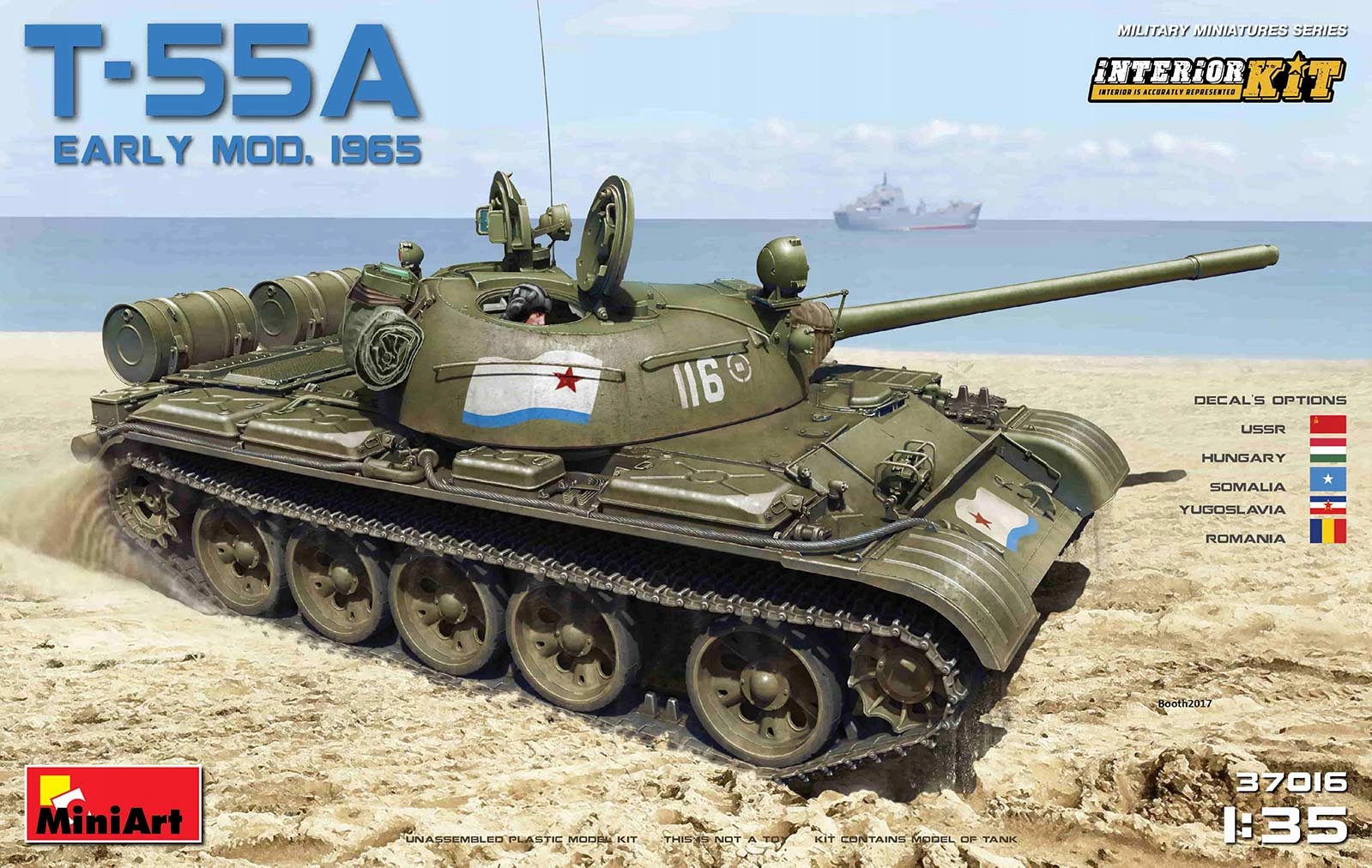 T-55a Early Mod. 1965. Sada interiéru 1:35 MiniArt 37016