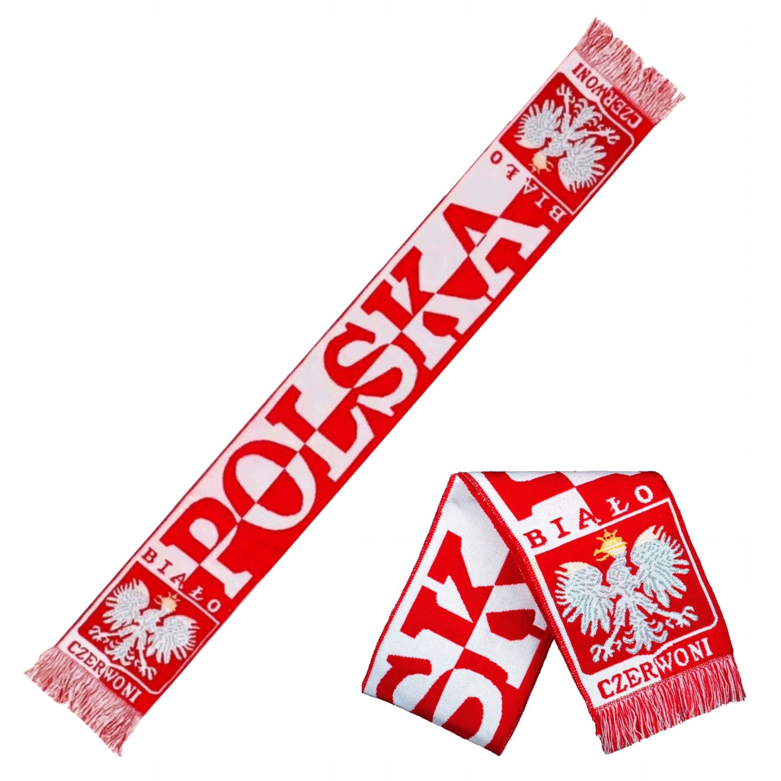 SZALIK POLSKA BIAŁO CZERWONI do KIBICOWANIA dwustronny FIFA EURO 2024