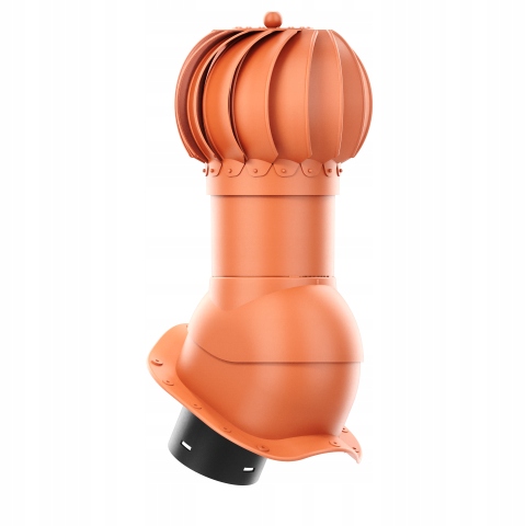 Rotačný krb Rotoline profil W fi 150 mm guľovitý, tehlový