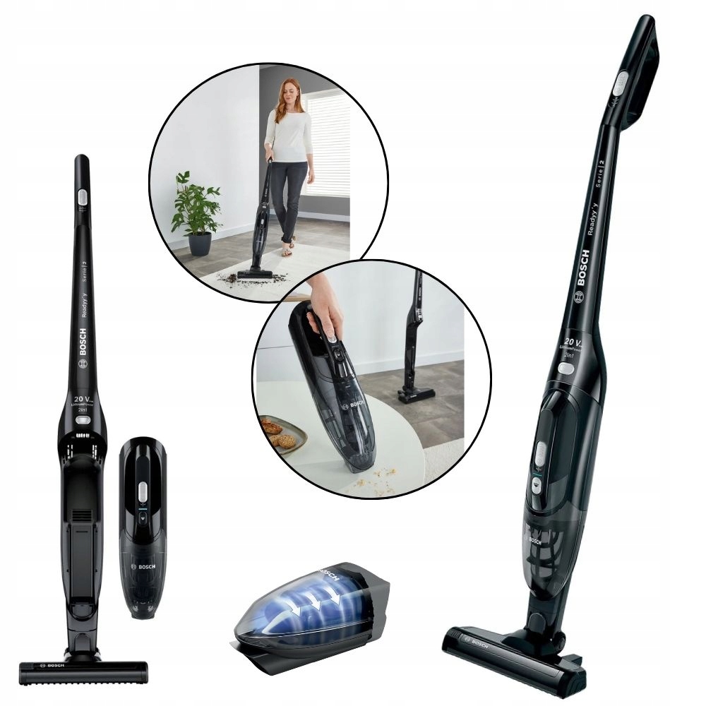 Tyčový vysavač Bosch BBHL22BLCK 2v1 Ruční černý