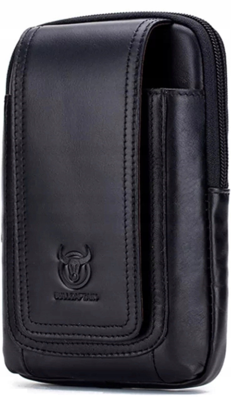 Saszetka na pasek nerka skórzana BULL CAPTAIN