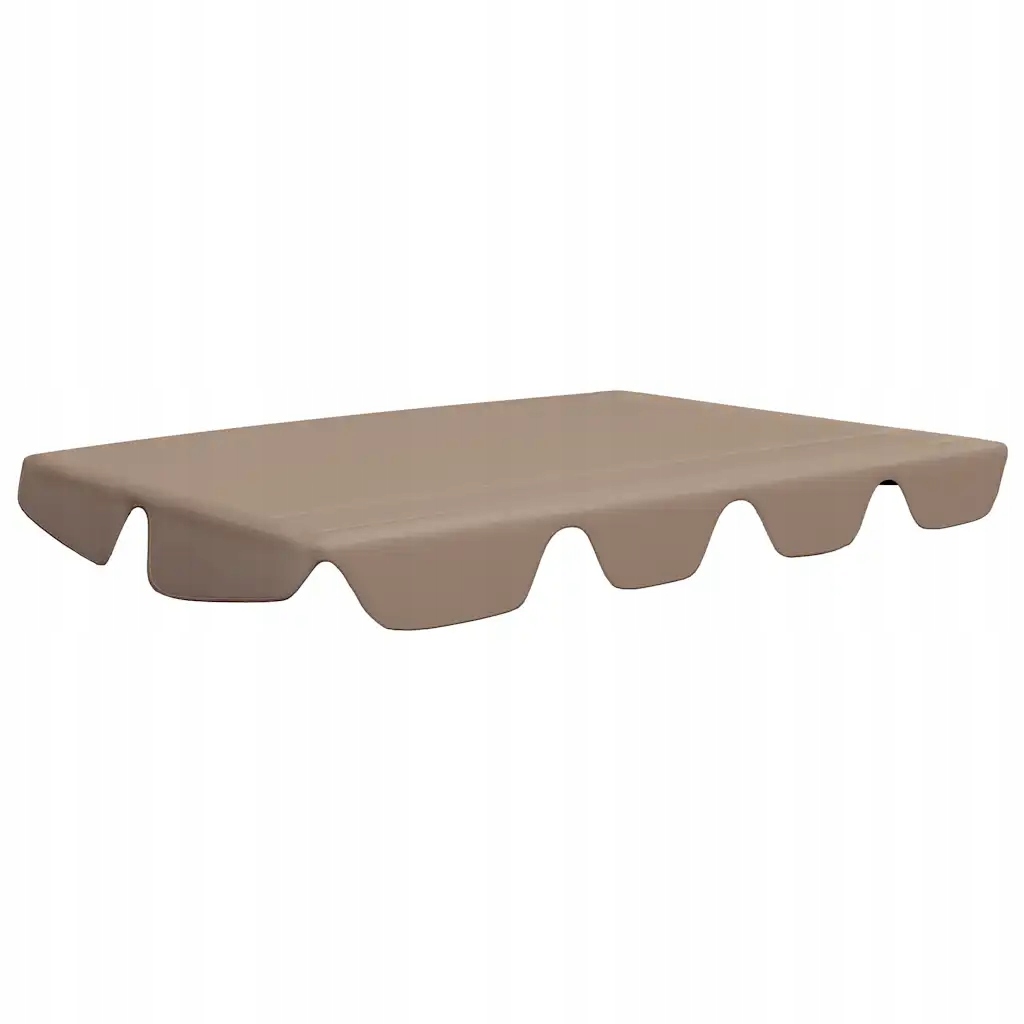 Baldachýn taupe pro houpačku 188 x 122,5/145 x 18 cm z Pvc