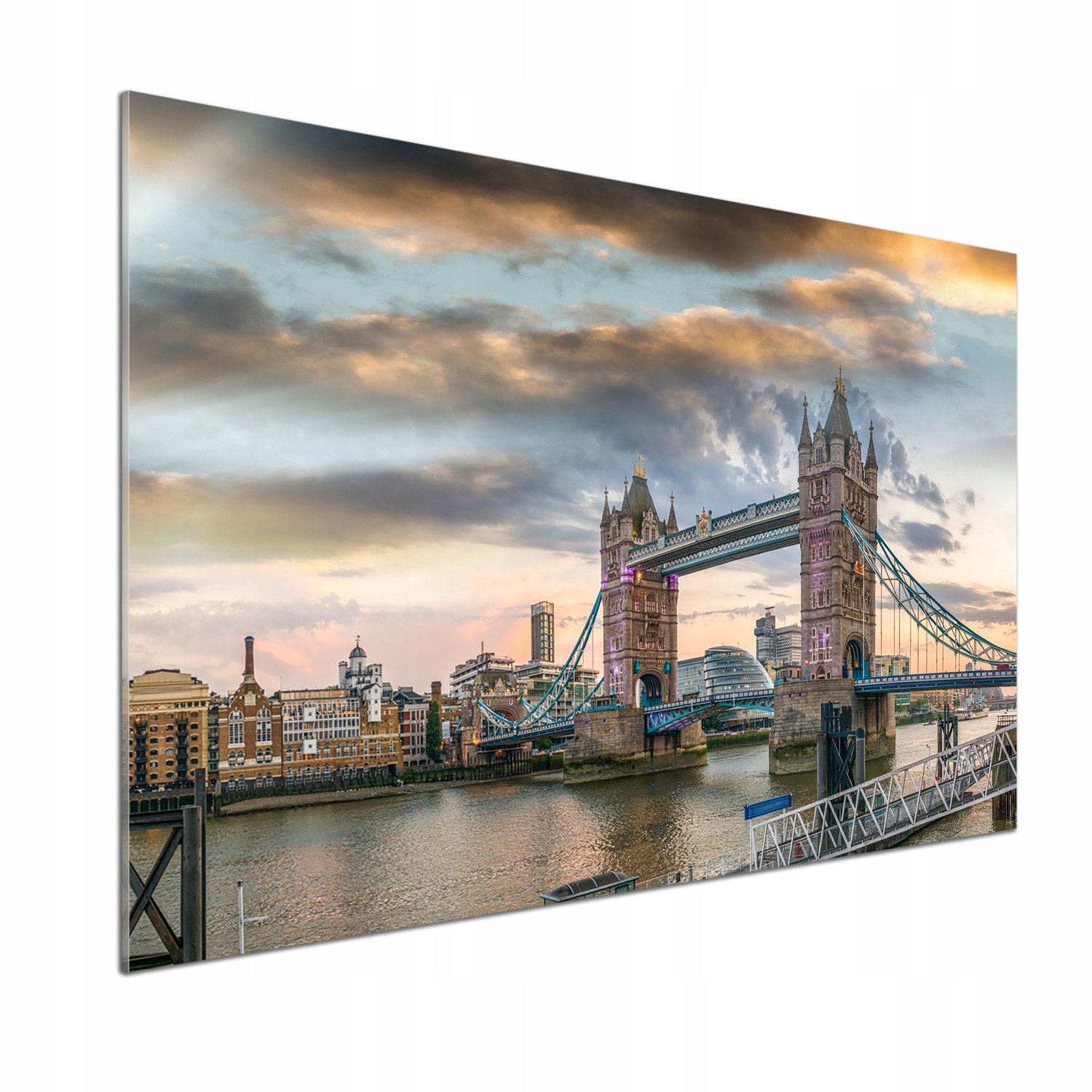 Lacobel panel Tower Bridge Londýn 100x70 cm Lepidlo