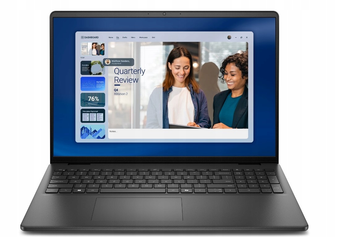 Laptop Dell 16 DC16255 W11P Ryzen 5 220|16GB|512GB|AMD Radeon|FgrPr|WLAN+)