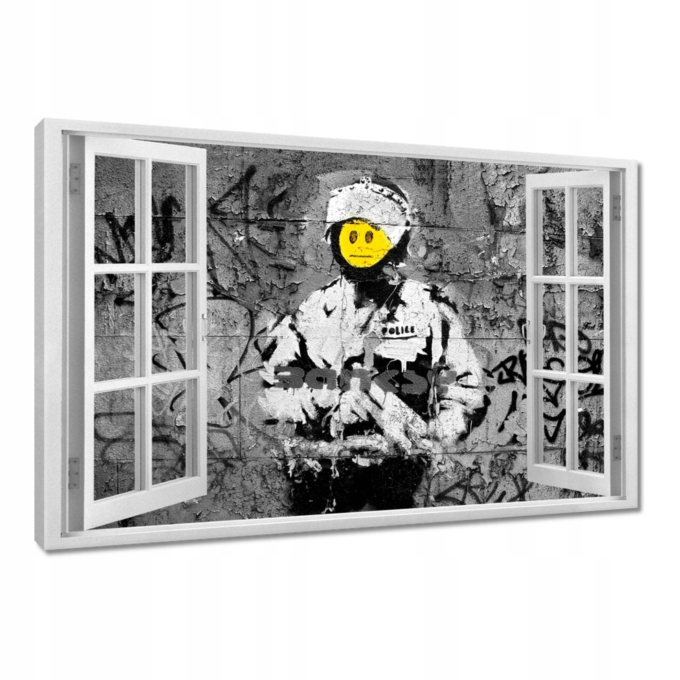 

Obrazy 120x80 Banksy Buźka