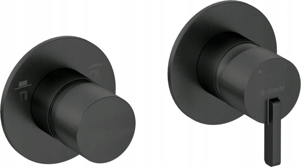 Silia nero Sprchová batéria, s prepínačom sprchy horizontálna (BQS_N46P)