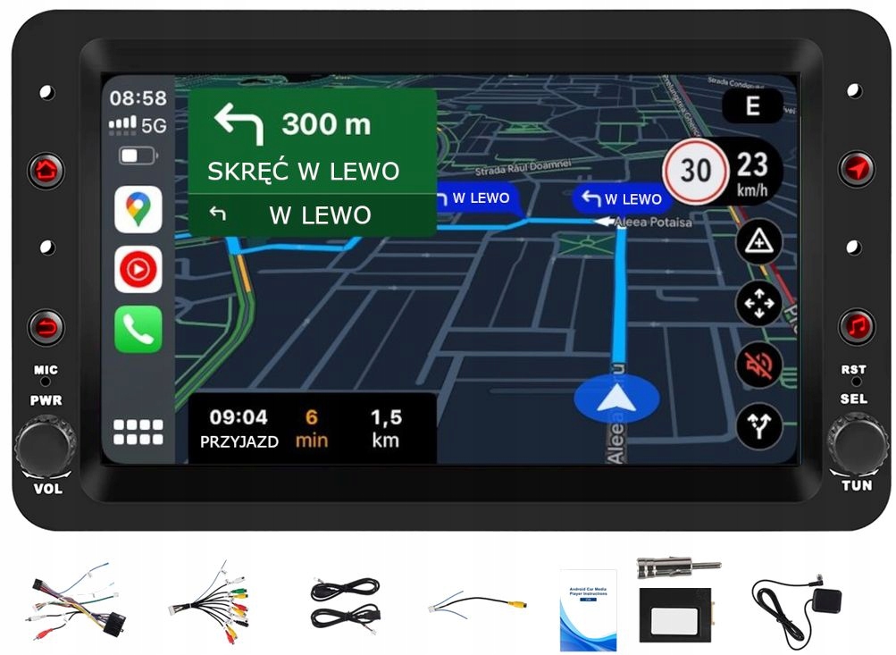 Rádio Navigácia Gps Alfa Romeo 159 2005-2011 4GB 64GB Usb Wifi Carplay