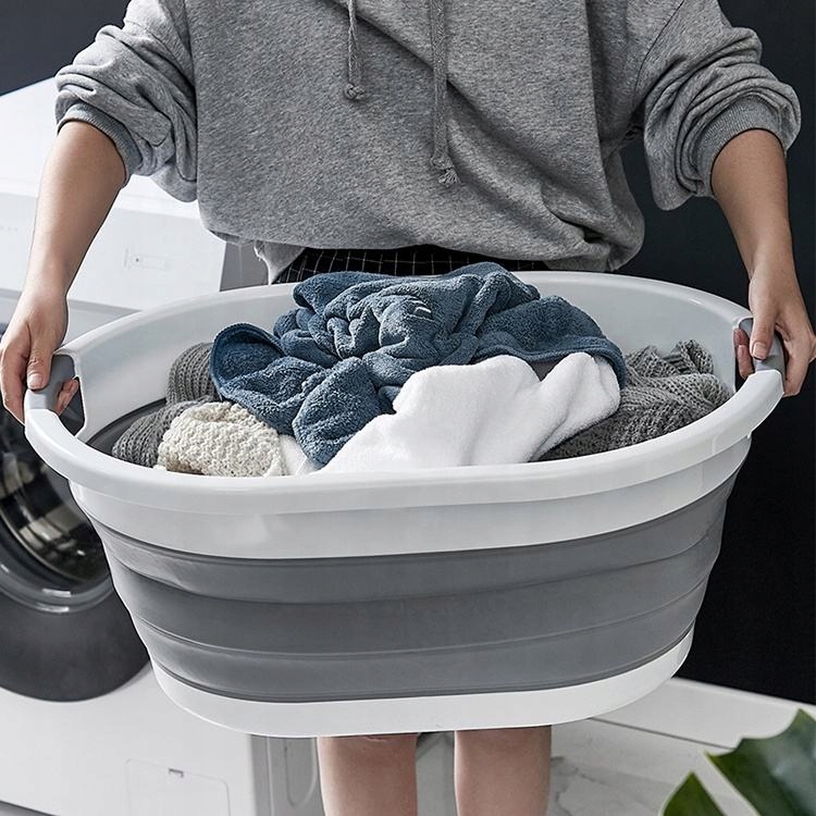 KOSZ NA PRANIE SKŁADANY MISKA SKŁADANA SILIKONOWA Waga produktu z opakowaniem jednostkowym 0.9 kg