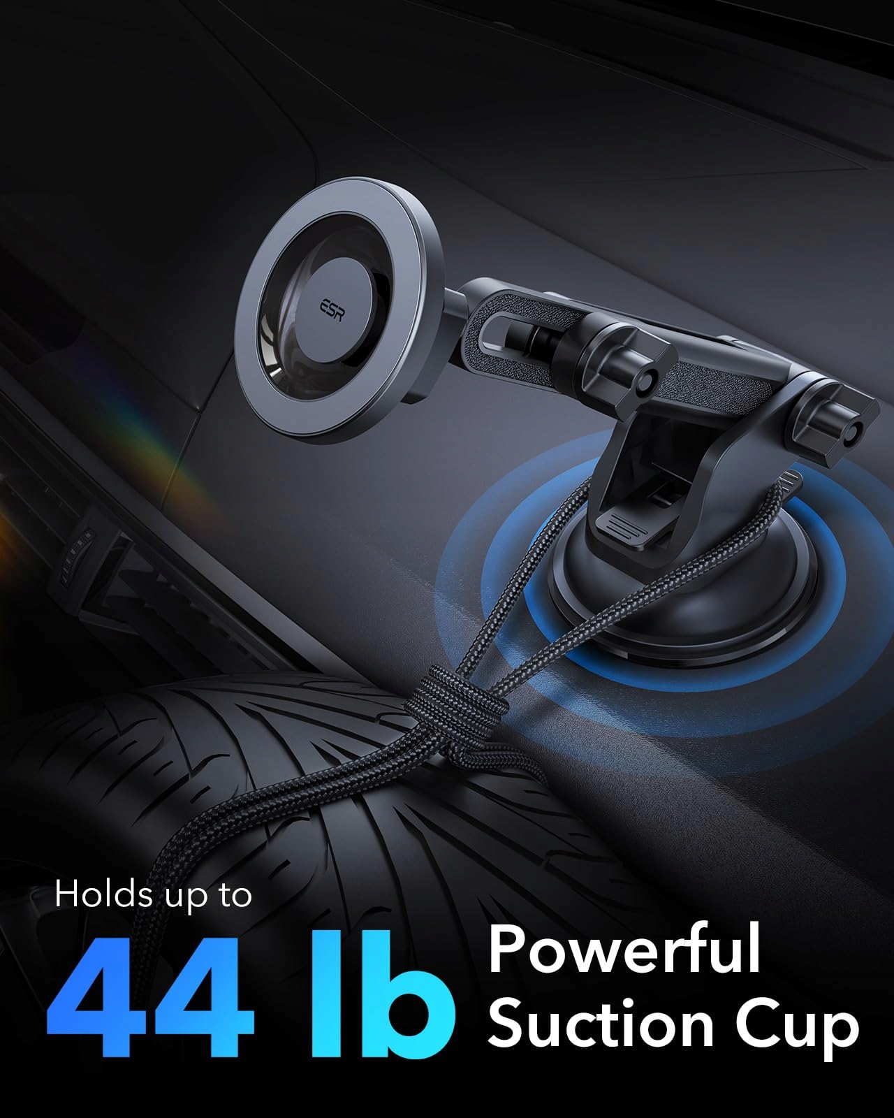 ESR Uchwyt Samochodowy Magnetyczny Do iPhone Android — miniatura 7