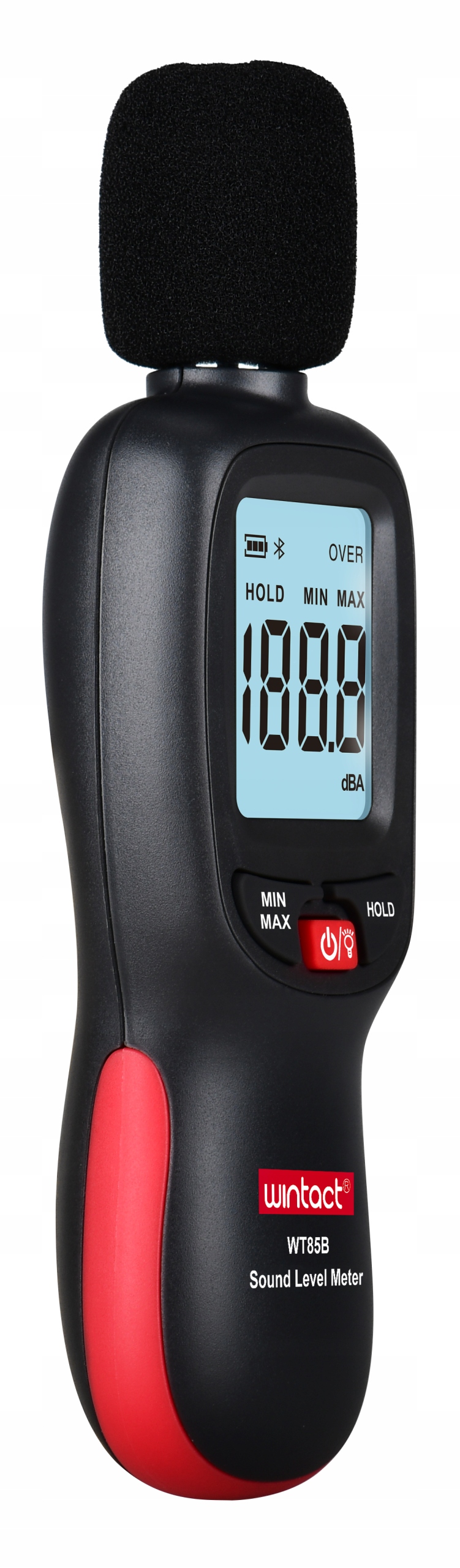 SONOMETR DECYBELOMIERZ MIERNIK NATĘŻENIA DŹWIĘKU BLUETOOTH APLIKACJA NA TEL Model WT85B