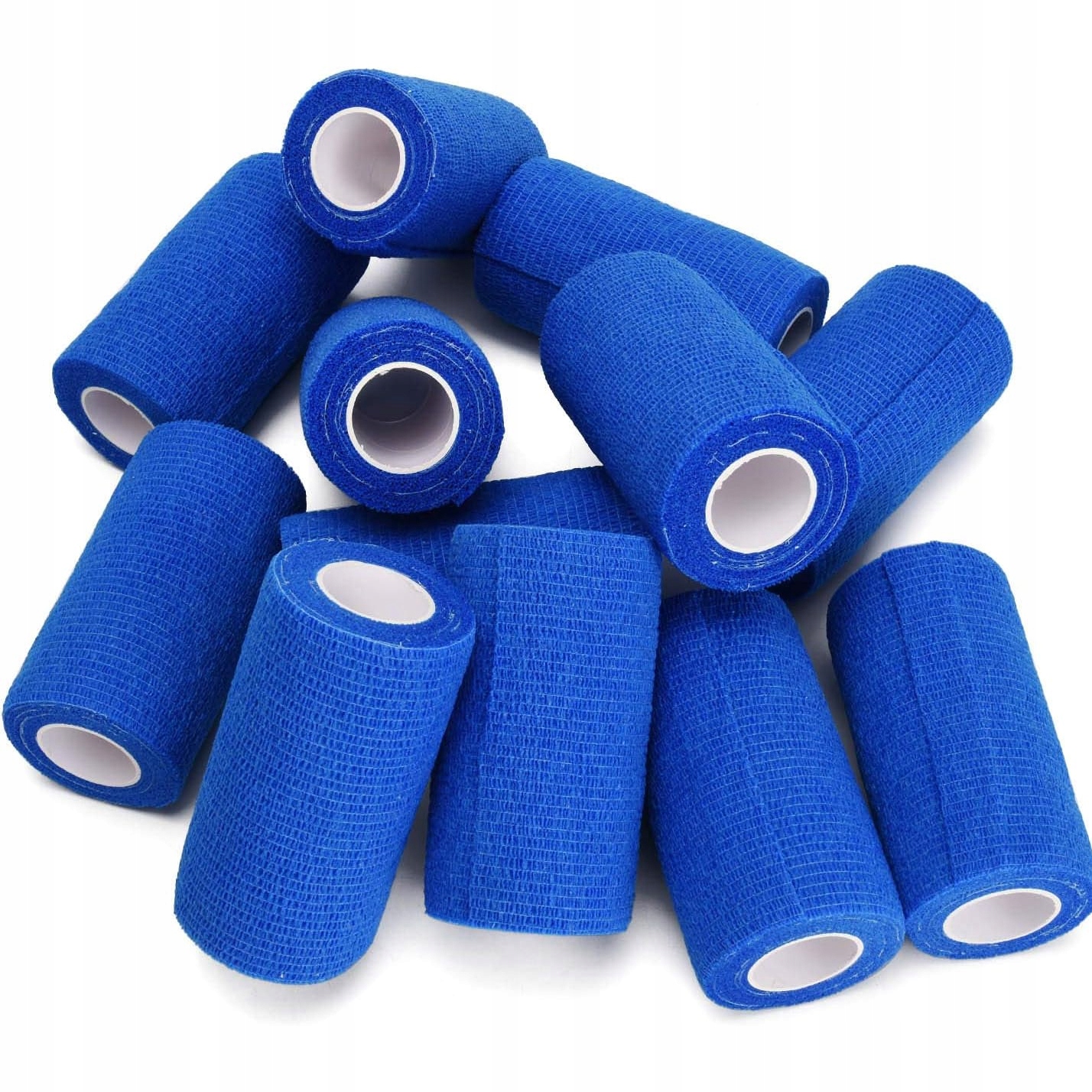 24SZT Bandaż Samoprzylepny Kohezyjny Elastyczny Niebieski 10CM X 4,5M