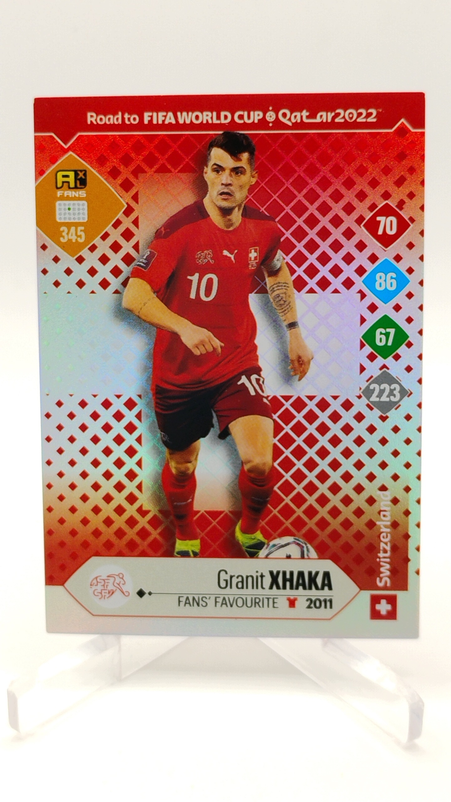 Panini Road To World Cup 2022 Fans’ Favourite 345 Granit Xhaka Szwajcaria