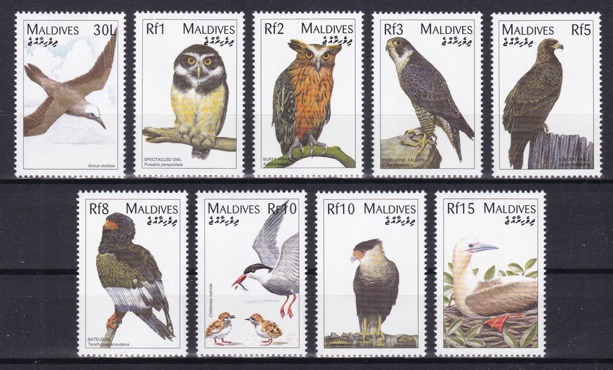 MALDIVES - PTAKI - 1997 r. - MNH(**)