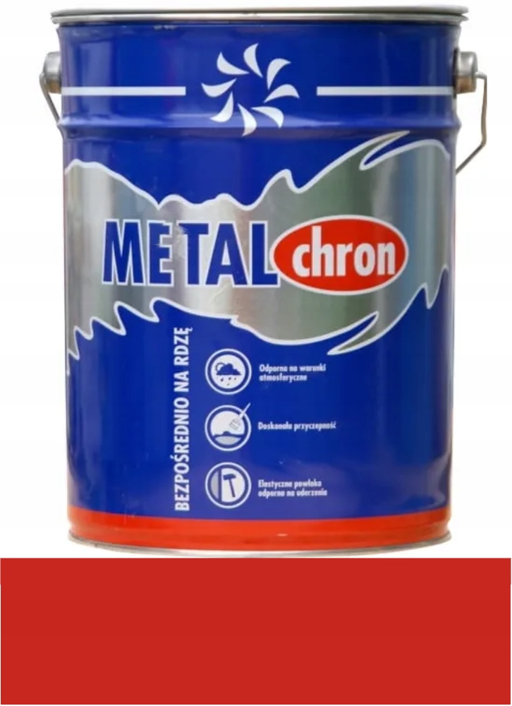 Farba na rdzę Metalchron Czerwony 3001 5L Outlet Termin Wazności