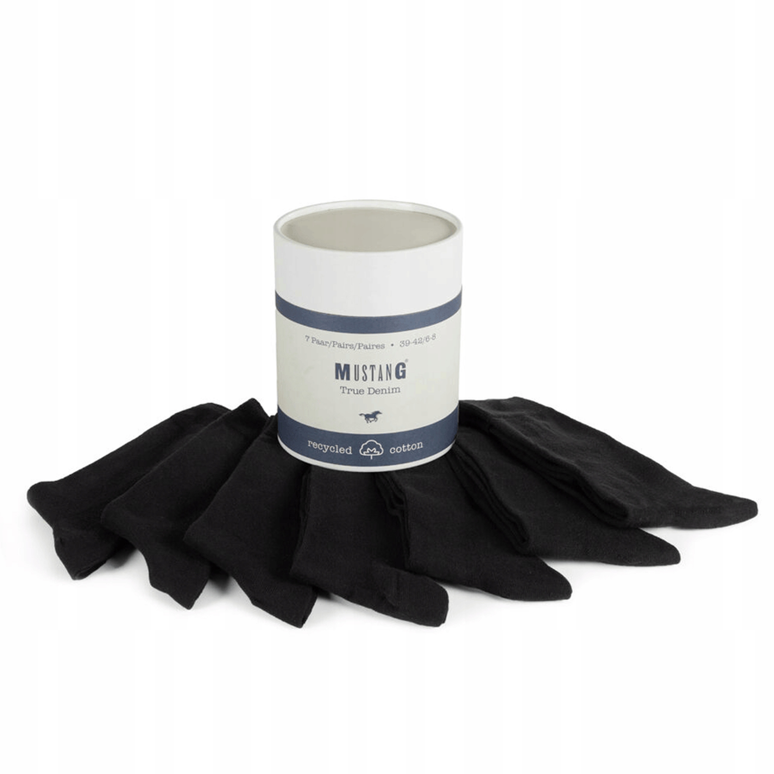 Mustang Pánské Ponožky Černé Dlouhé 7 Párů 39 42 M Ponožky Bavlněné
