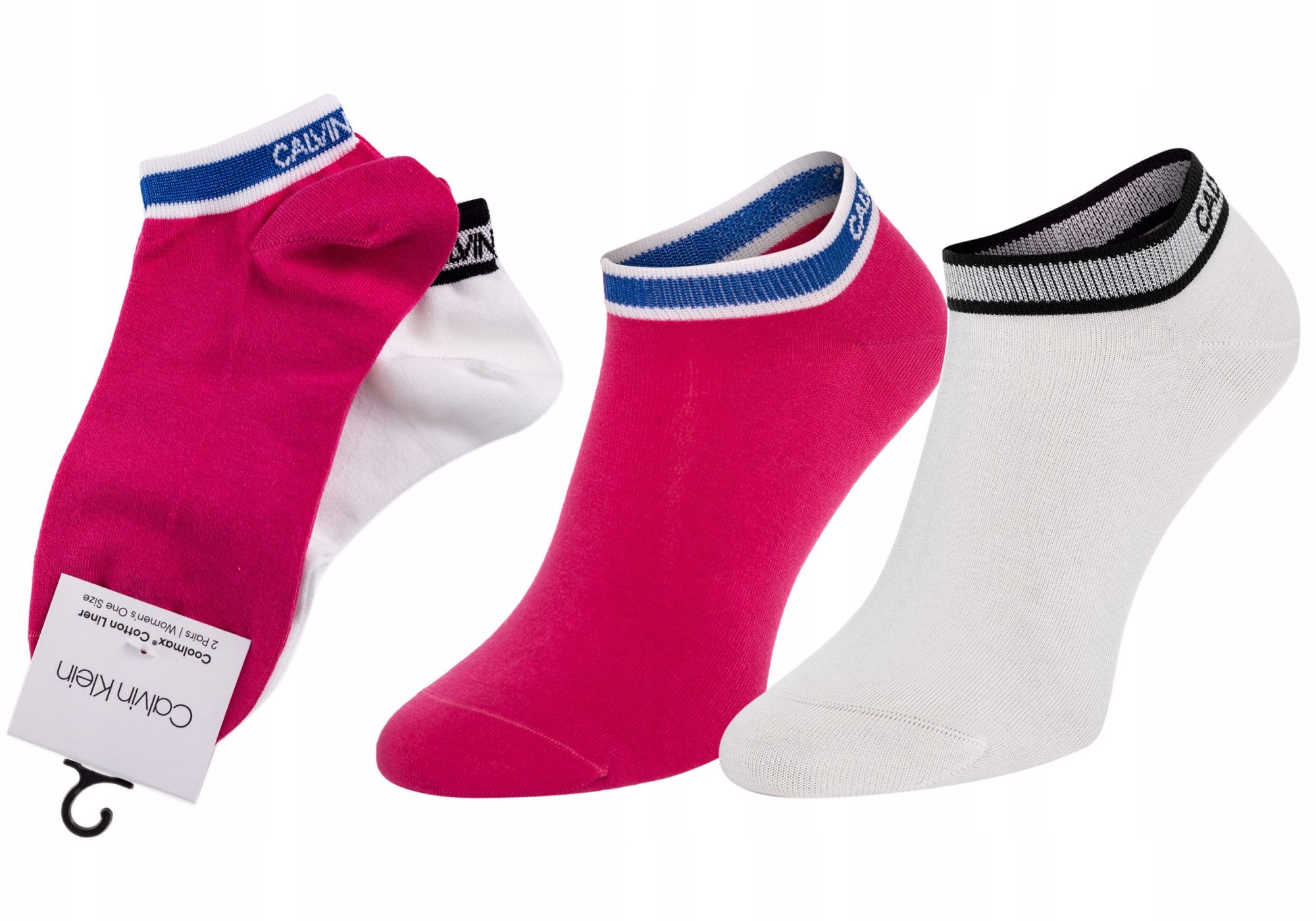 

Calvin Klein Skarpetki Stopki 2P Pink Comb R:37-41