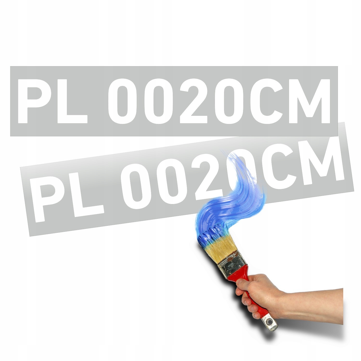 Numery Rejestracyjne 2 Szt Szablon malarski ponton łódź łódkę jacht 20 cm
