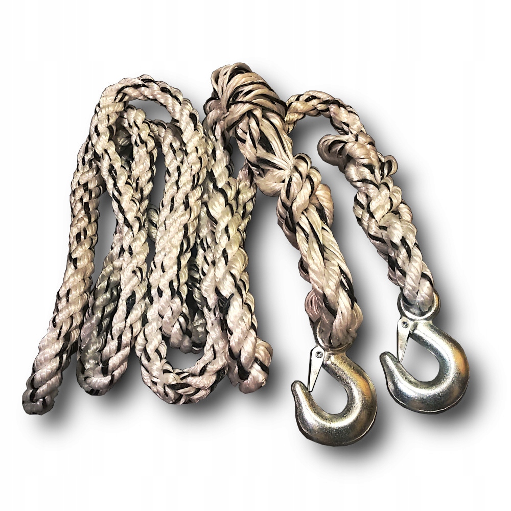 

Linka holownicza pleciona 4t, hak-hak, 4m