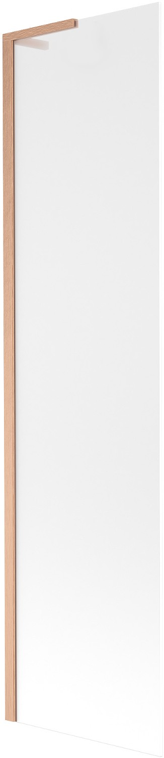 Mexen Next L vanová zástěna 1-křídlá 50 x 150 cm, námraza, kartáčovaná měď