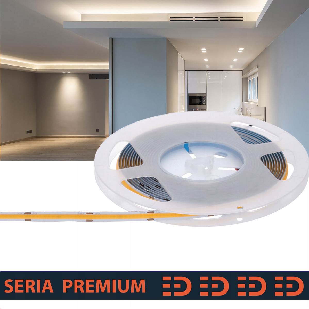 Led pásek CRI90 |Neutrální bílá|24V|384 LED/m|1000lm/m|5m|3 roky záruka