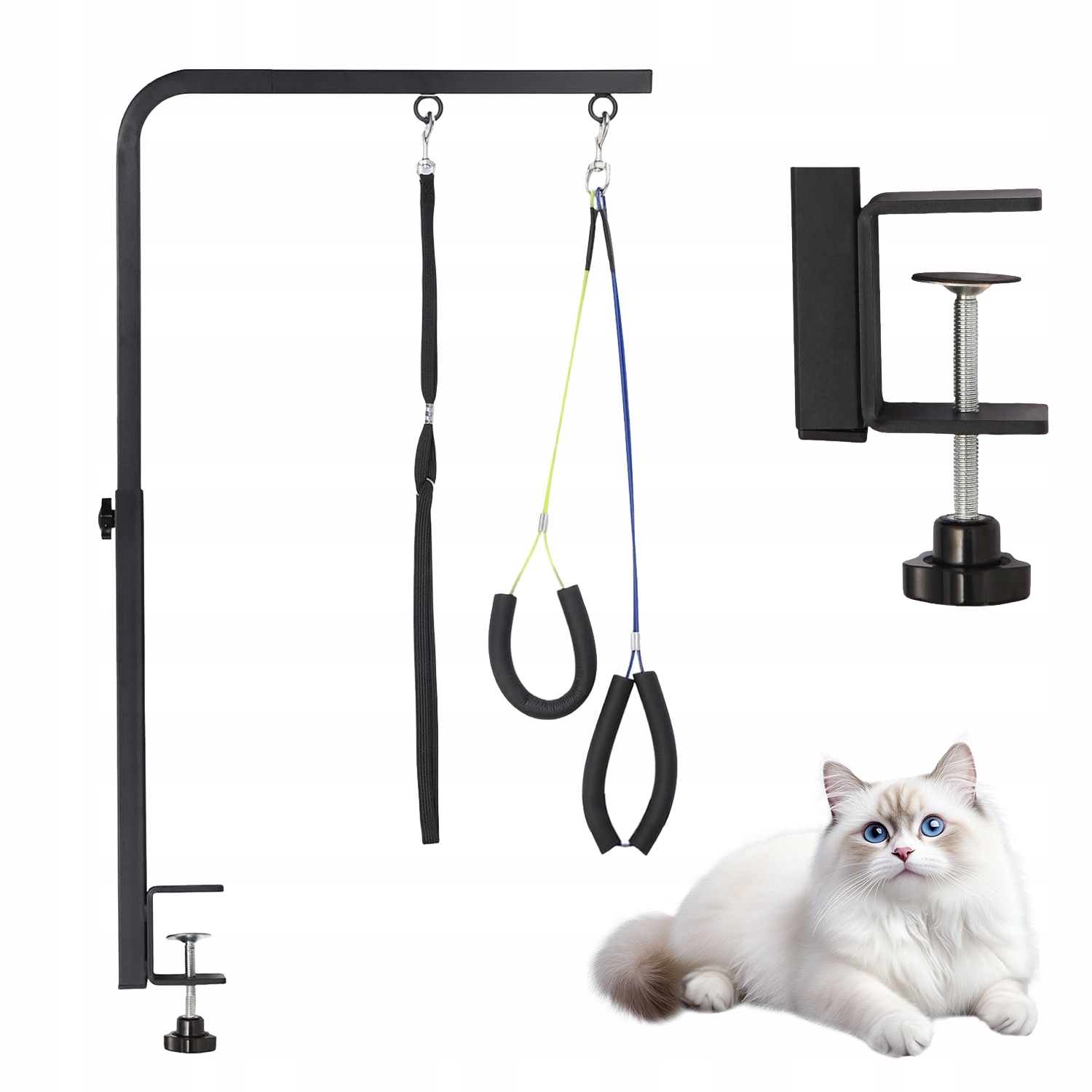 Držák Pro Péči O Psa, Nastavitelný Stojan Se 3 Smyčkami