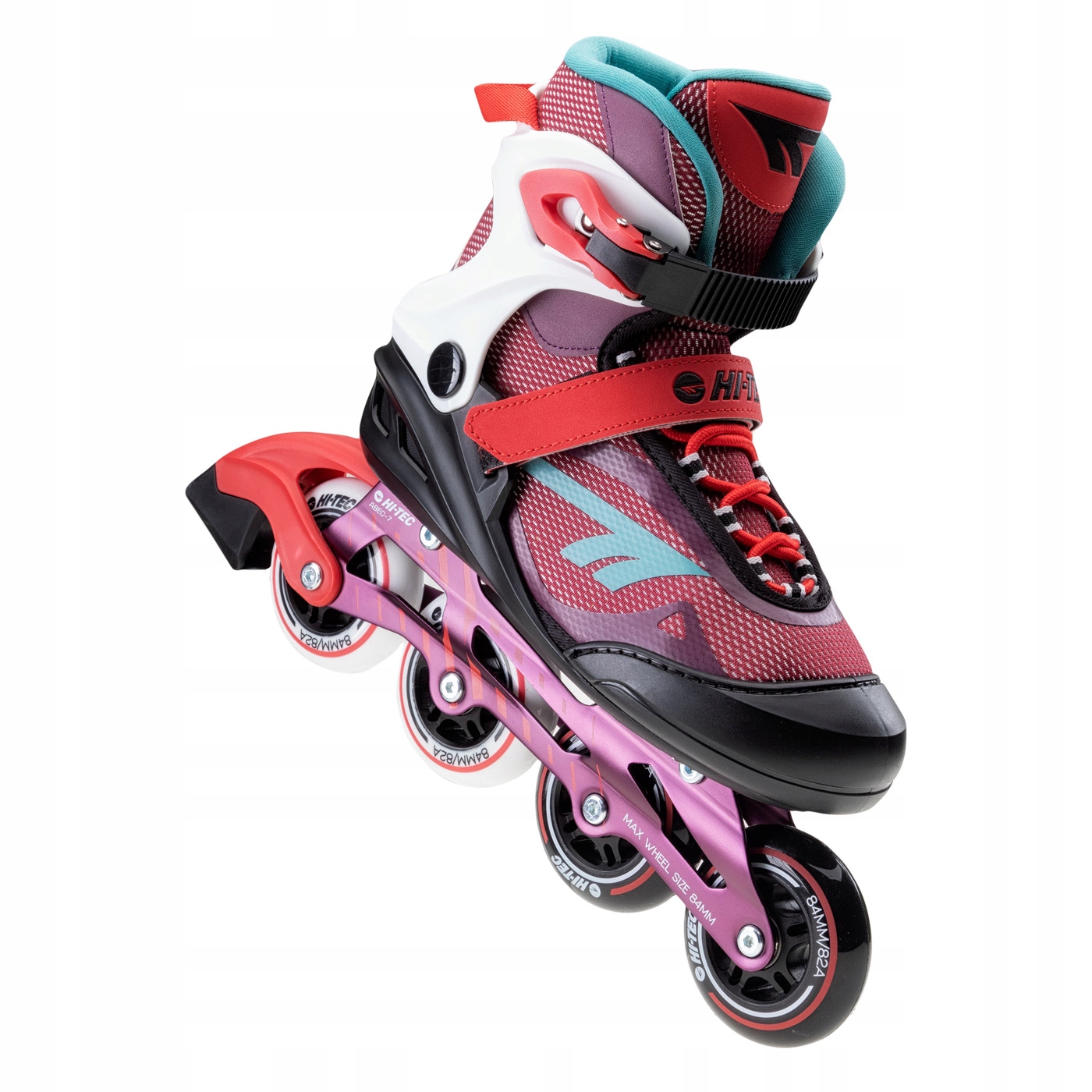 Kolečkové Brusle fitness kolečkové brusle Hi-tec Lady Rizzo barevné 84 mm Abec 7 let 40