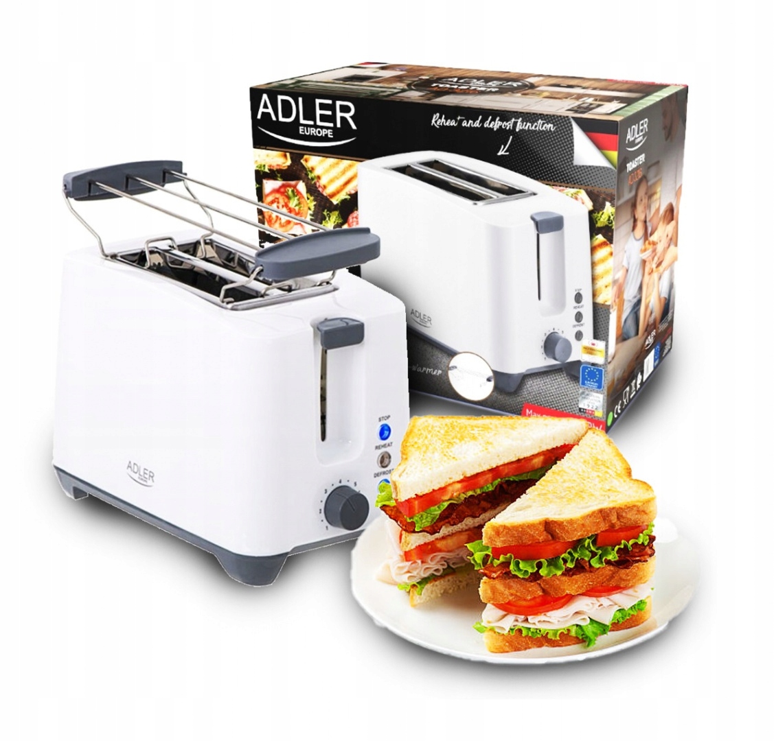 TOSTER 1000W OPIEKACZ DO KANAPEK + RUSZT GRILL
