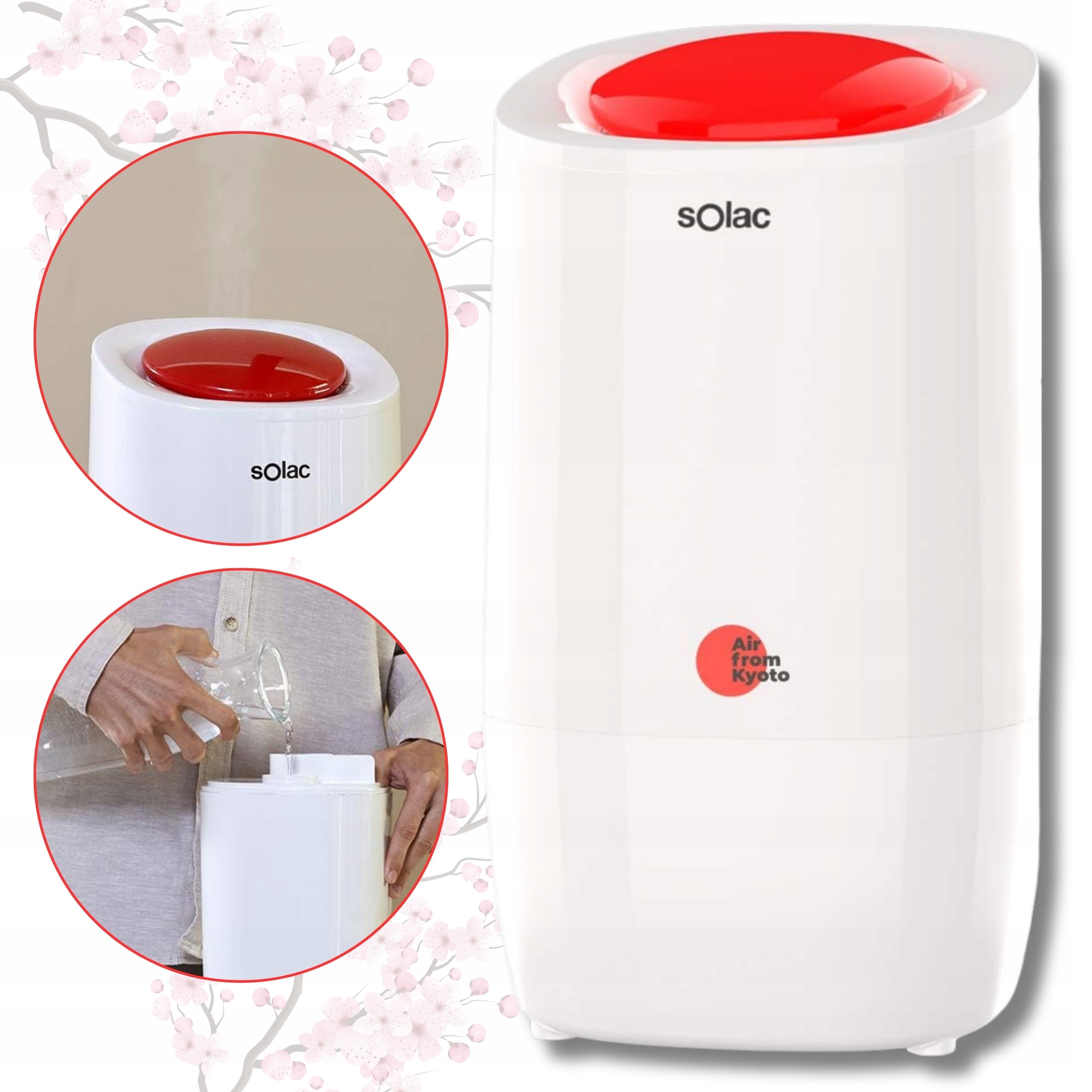 Nawilżacz Powietrza Ultradźwiękowy Solac Air From Kyoto 3,2 L 25 W Cichy