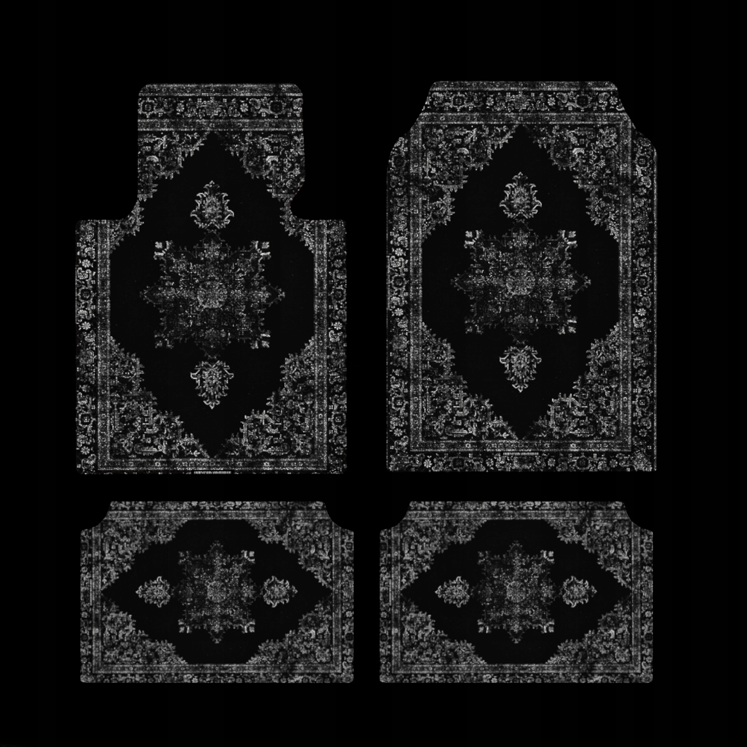 Dywaniki samochodowe orientalne black komplet styl turecki