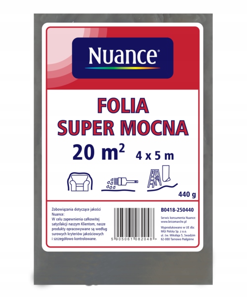 

Nuance Folia budowlana 4 x 5 m mocna