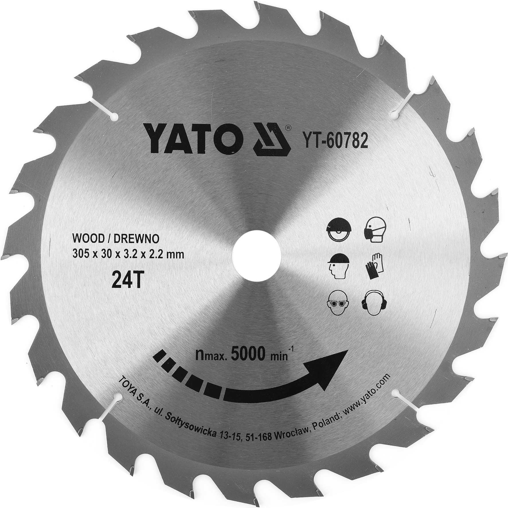 YATO YT-60782 YATO TARCZA WIDIOWA DO DREWNA 305X24TX30MM