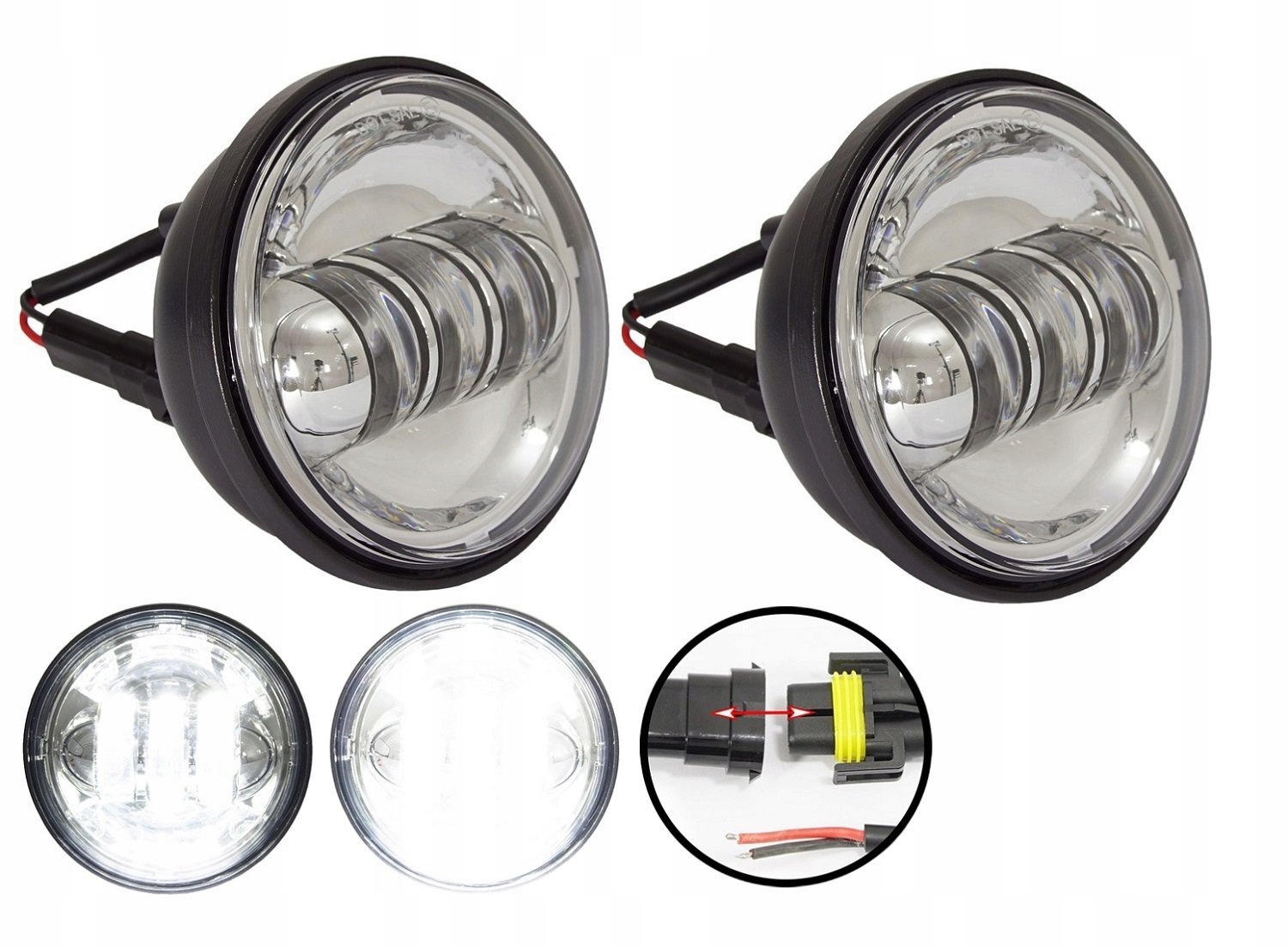 

lampy boczne Led 4,5 '' lightbary Harley Glide